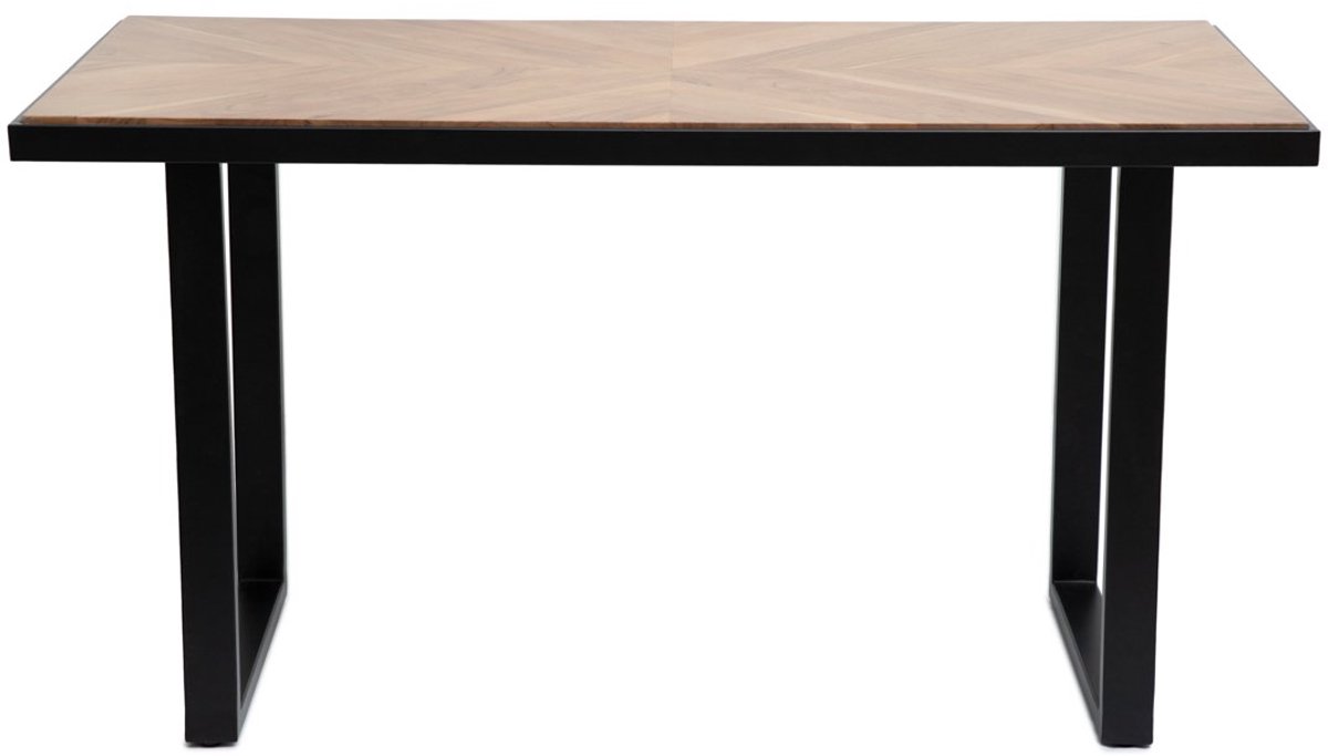 HOMLA - Table - NATTMAL - Solid Acacia Wood + Metal - 140x70x76 cm