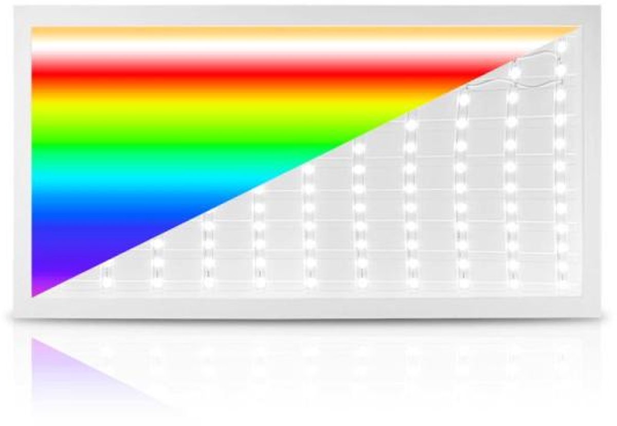 LED Paneel 60x30 - UGR <22 - 24W - 100 Lm/W - RGB + CCT - 5 Jaar Garantie