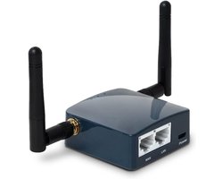 Draagbare mini draadloze reisrouter met OpenWrt en VPN-ondersteuning