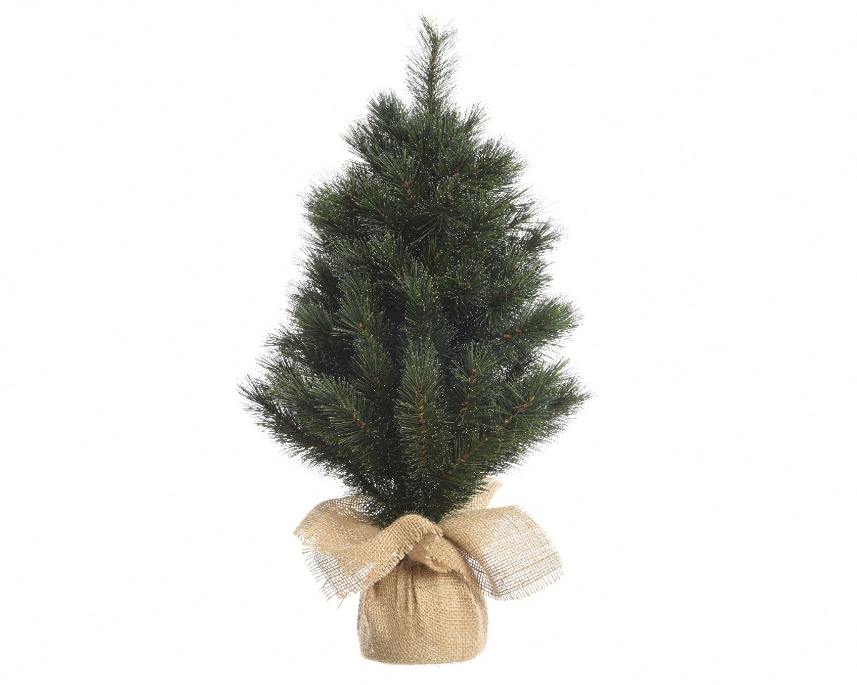 Mini kerstboom tafelboom Malmo miniboom h45 cm groen/wit