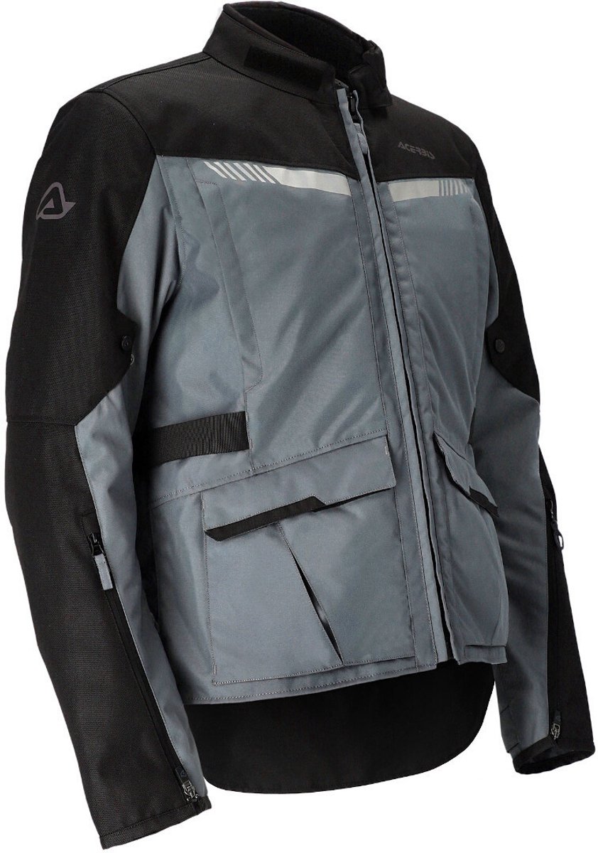 Acerbis X-Trail Dames Zwart Grijs Textiele Motorjas - Jas