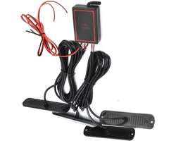 TheLau - Draadloze Auto LED Noodwaarschuwingslamp 12V - Rood Blauw Strobe Flash - Eenvoudige Installatie - Waterdicht - Hoog Zichtbaarheid