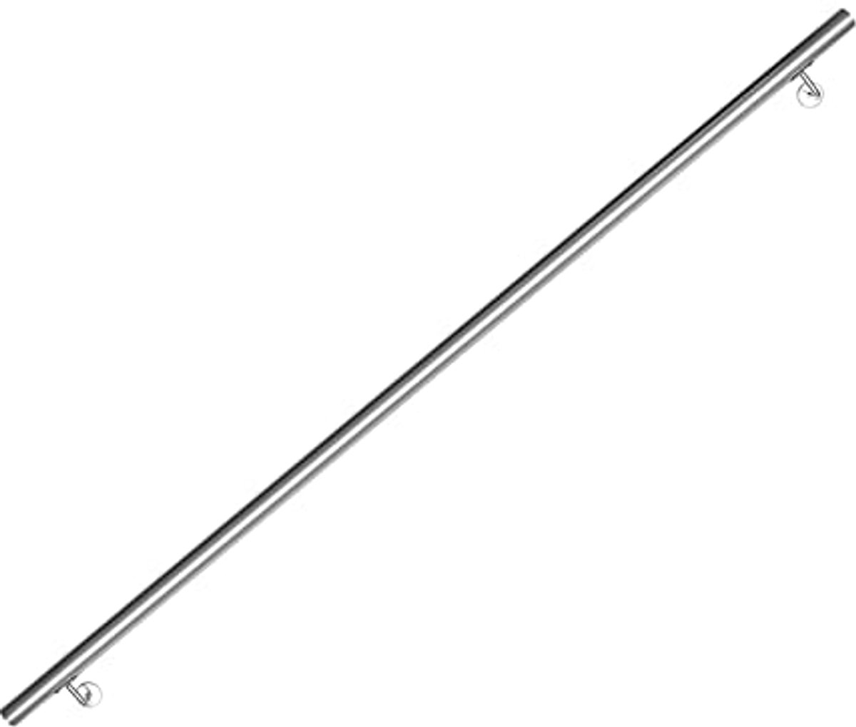 Roestvrijstalen trapleuning 180 cm - moderne leuning voor trappen en balkons