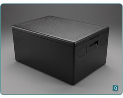 Thermobox 80 Liter - 30mm wandige EPP thermobox - 685 x 485 x 365 mm - inclusief deksel - Icequbes