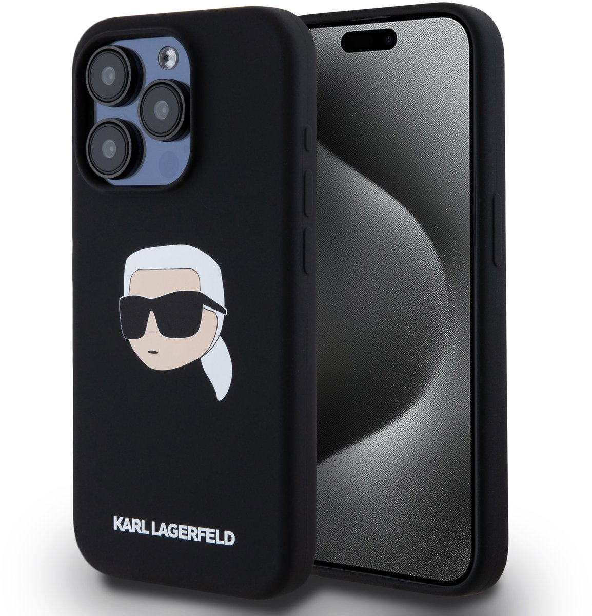 Karl Lagerfeld Back cover voor iPhone 14 & 13 - Magsafe - Zwart - Schokabsorberend ontwerp