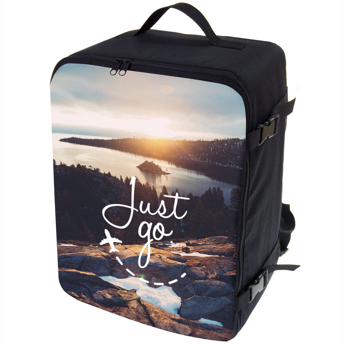 FEROCITY - Handige rugzak voor op reis 40x25x20 cm Multifunctioneel - handbagage koffer - Polyester - Gewoon gaan