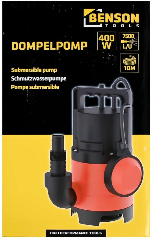Dompelpomp 400 W 7500 L/U van Powerplus — afbeelding 3
