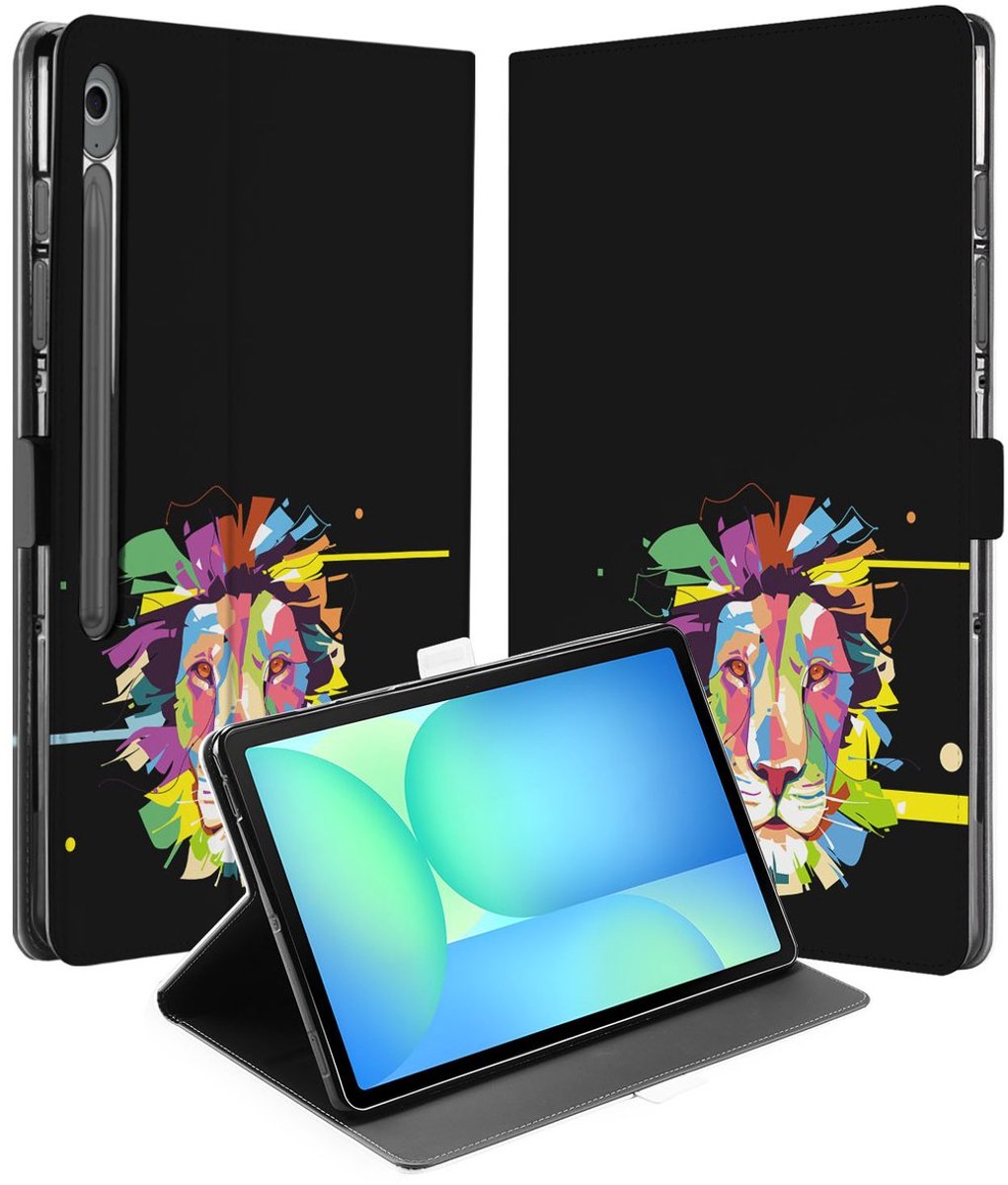 Lion Color Tablet Hoesje met Standaard Samsung Galaxy Tab S10 FE Plus