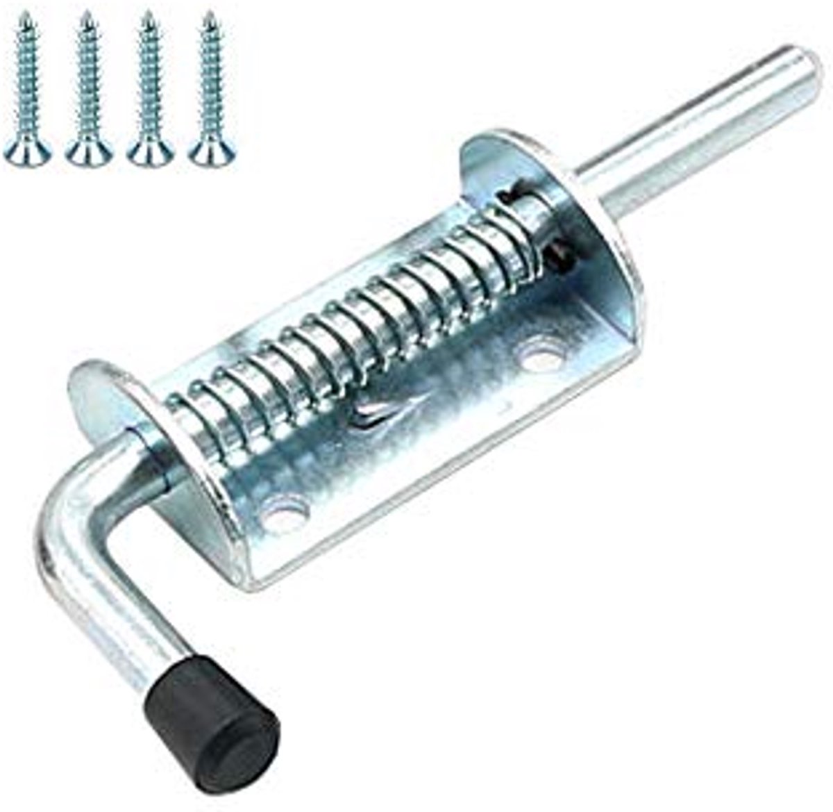 Veerbelaste Grendel 153 mm Metalen Vatbout voor Tuinpoort, Schuurdeur en Garage