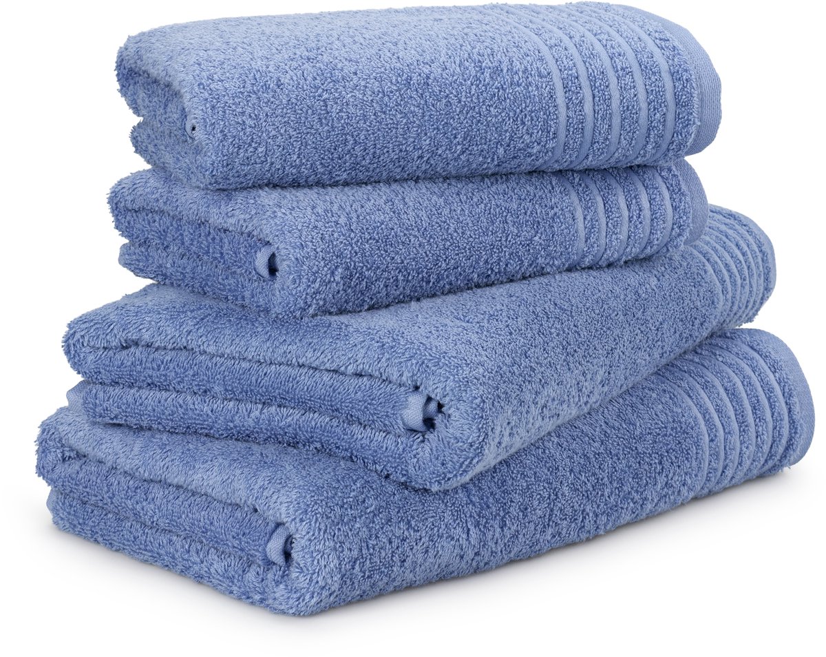 MÖVE Handdoekenset - set van 4 - 100% katoen - zacht, absorberend & huidvriendelijk - badkamer set - gemaakt in Duitsland - New Classic 2x 50x100cm + 2x 67x140cm