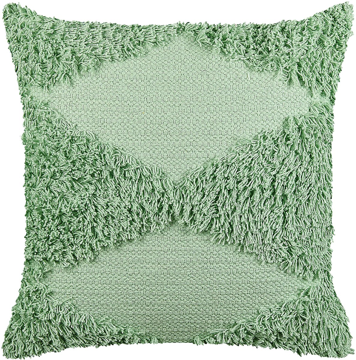 Beliani RHOEO - Sierkussen - Lichtgroen - 45 x 45 cm - Katoen