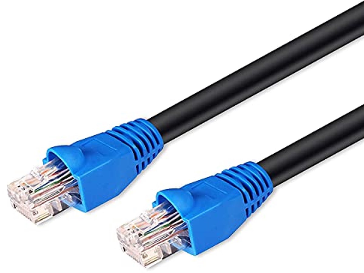 Buitennetwerkkabel 30m CAT 6 | UV- en waterdicht | 2x RJ45 stekkers