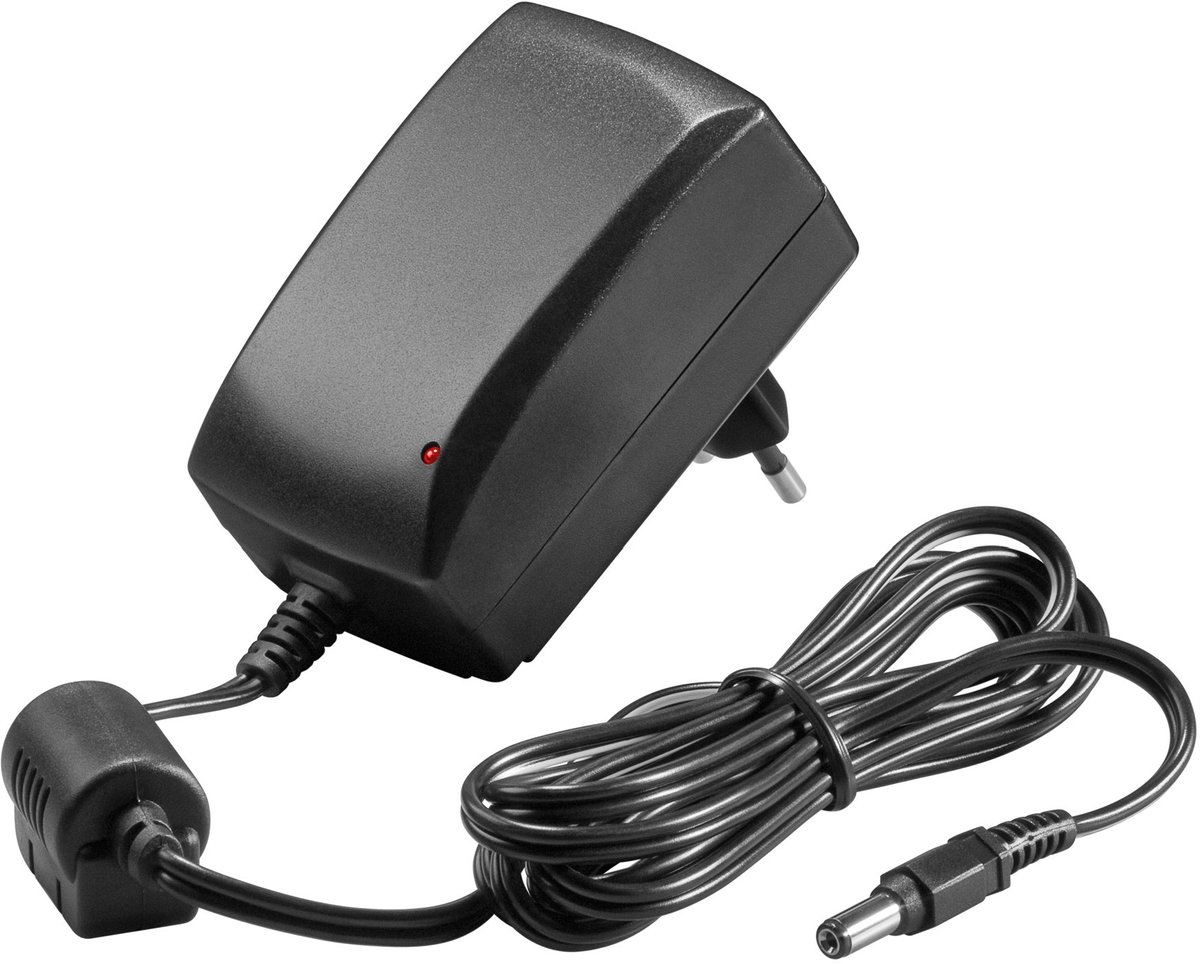Voedingsadapter 12V / 2,25A / 27W - 5,5mm x 2,1mm