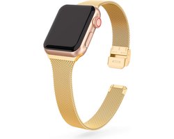 Jumada's bandje geschikt voor Apple watch - Applewatch Milanees Horloge Band - Goud 38/40 MM Milanese Gesp Armband Voor Apple Watch Series 1/2/3/4/5/6/7/8/9/se