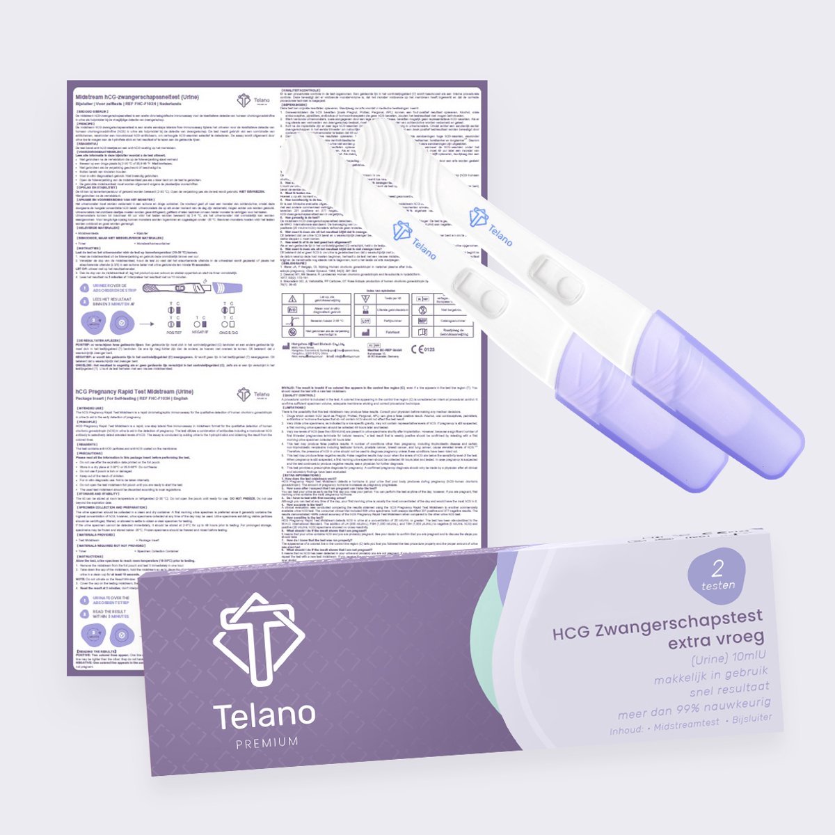 Clearblue Geavanceerde Digitale Ovulatietest 10 testen - Telano Zwangerschapstest 6 stuks Midstream Extra Vroeg Premium Voordeelset – foto 7
