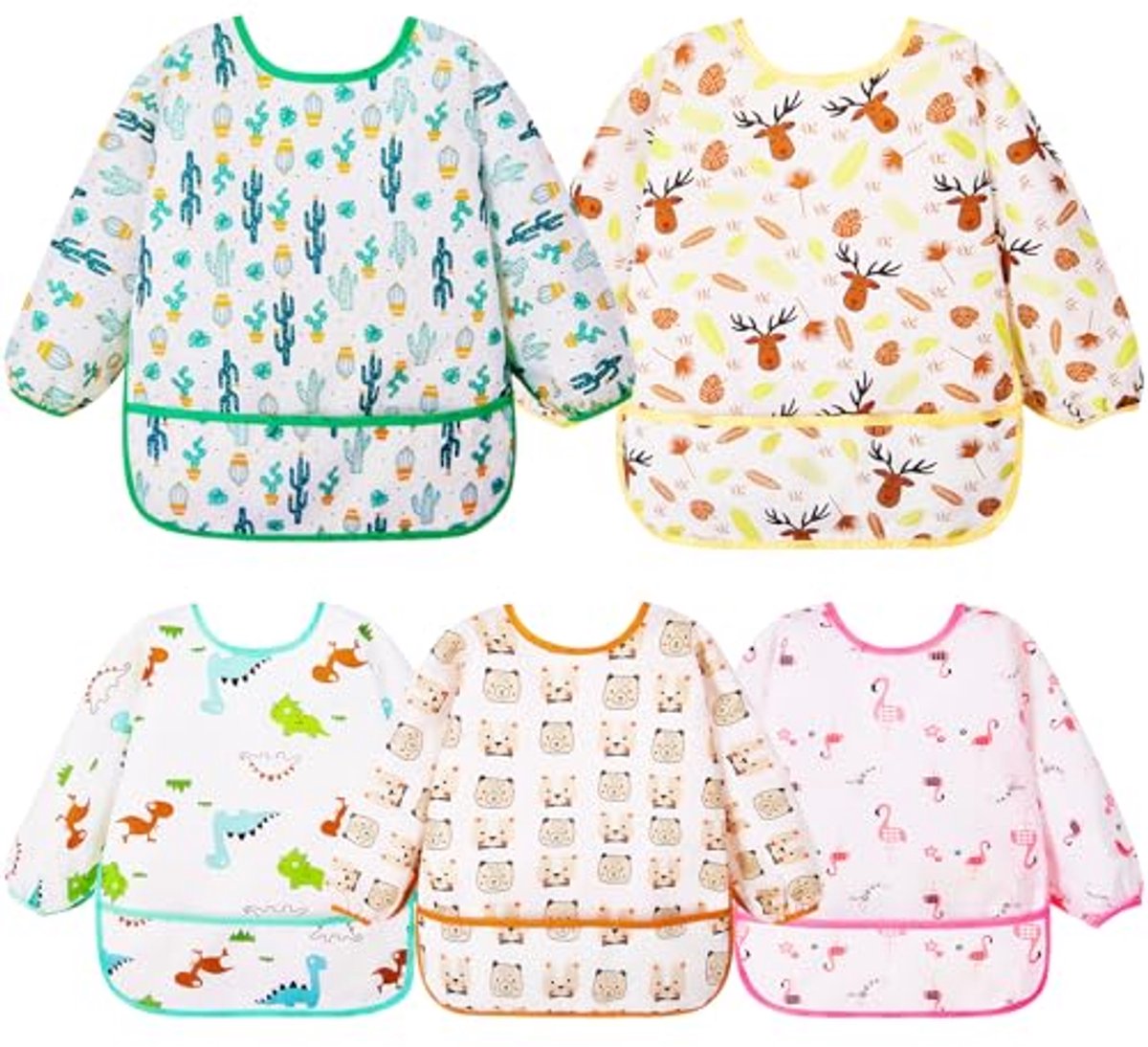 Image of 5-pack baby slabbetjes voor 0-24 maanden