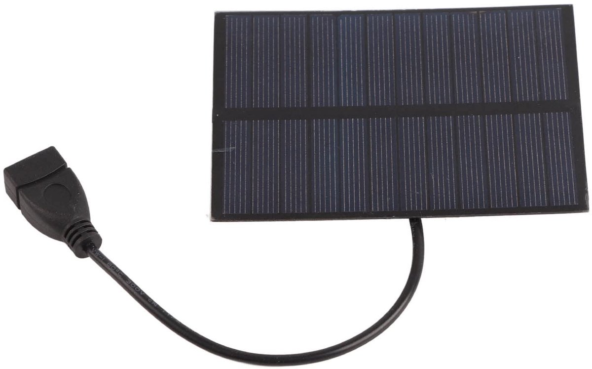 Draagbaar Zonnepaneel, Draagbaar Zonnepaneel voor Buiten, 5W 5V Formaat Lichtgewicht Zonnepaneelkit met USB-stekker voor Mobiele Telefoons, Mp3's, Zonnepanelen