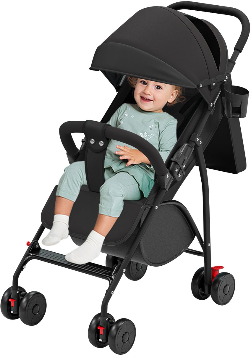 PIPIPOXER Kinderwagen, opvouwbare buggy, sportwagen, - afbeelding 3