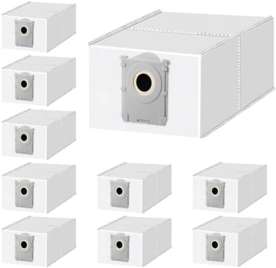 10 stuks stofzakken voor Ecovacs DEEBOT X8 PRO Omni / X8 OMNI / X9 PRO Omni / T50 PRO Omni / T50 MAX PRO Omni / T50 Omni / T80 OMNI / T30C Pro Omni / X11 Pro Omni robotstofzuiger 4 l zak accessoires.