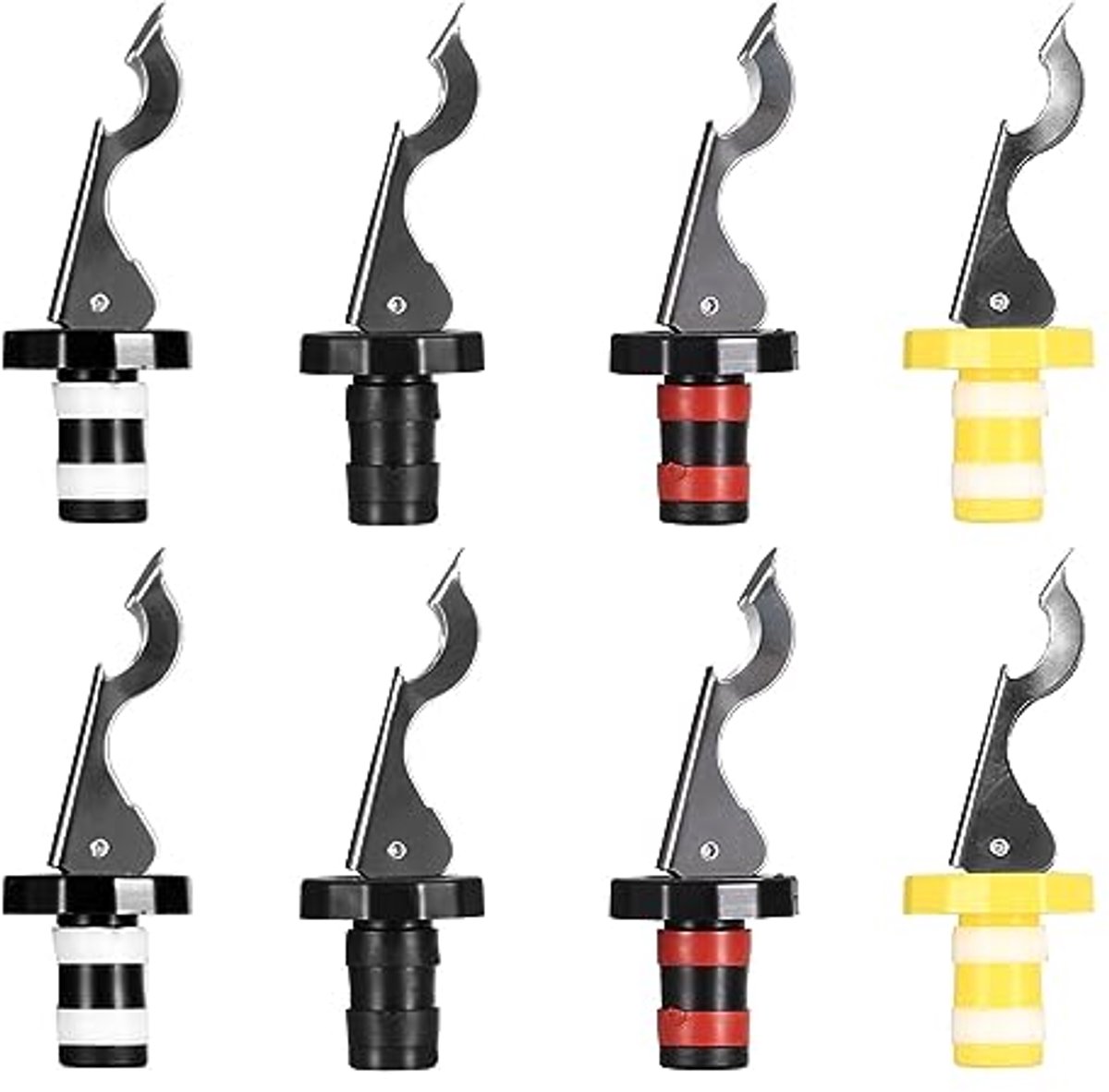Universele Flessendoppen met Hendel - 8 Stuks voor Wijn en Bier