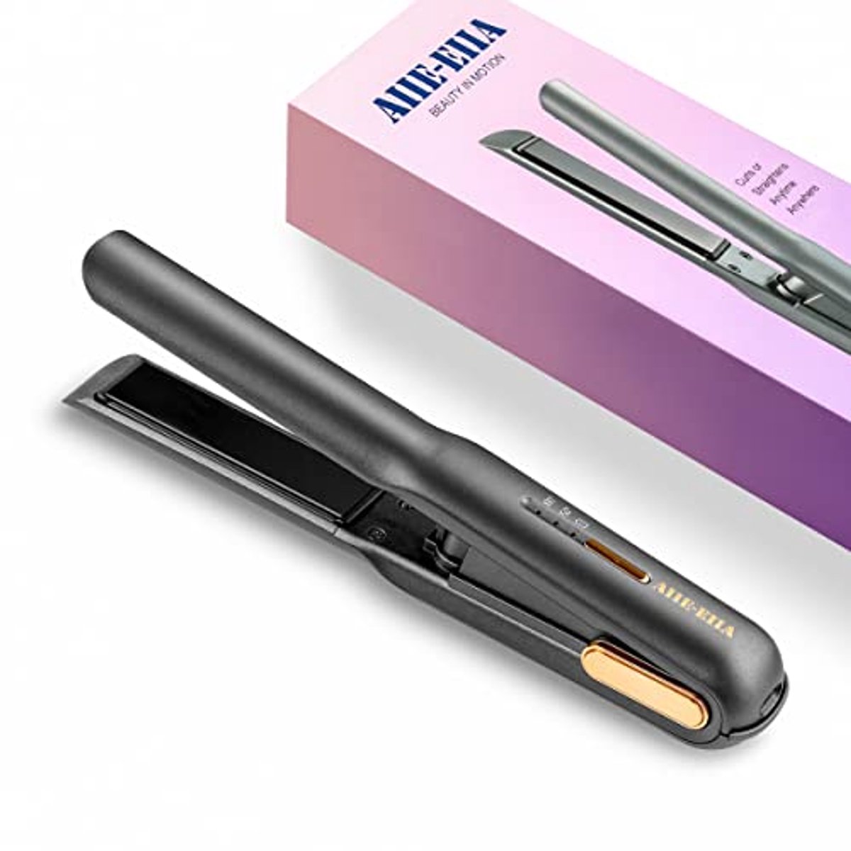Draadloze 2-in-1 Haarstyler - Keramische Stijltang en Krultang