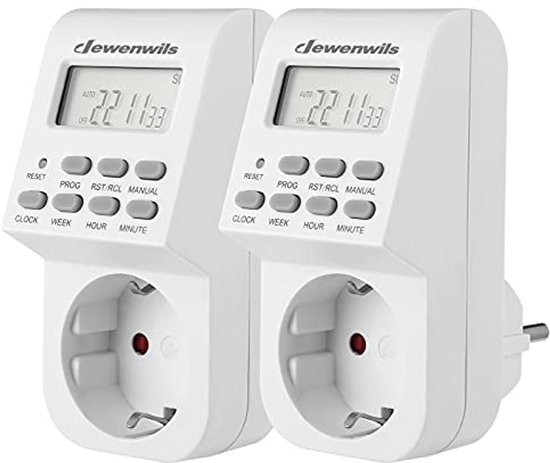 Point Contact Timer Digitale Timer Stopcontact met 20 Programmeerbare Instellingen en LCD ...