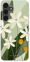 Case Company® - Hoesje geschikt voor Samsung Galaxy S25 FE hoesje - Ivory bloom - Soft Cover Telefoonhoesje - Bescherming aan alle Kanten en Schermrand