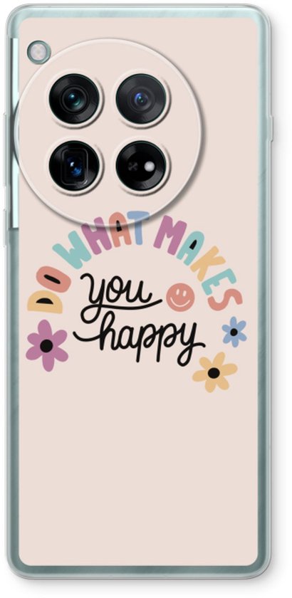 Case Company® - Coque compatible avec OnePlus 12 - Happy days - Étui souple - Protection de tous les côtés et du bord de l'écran