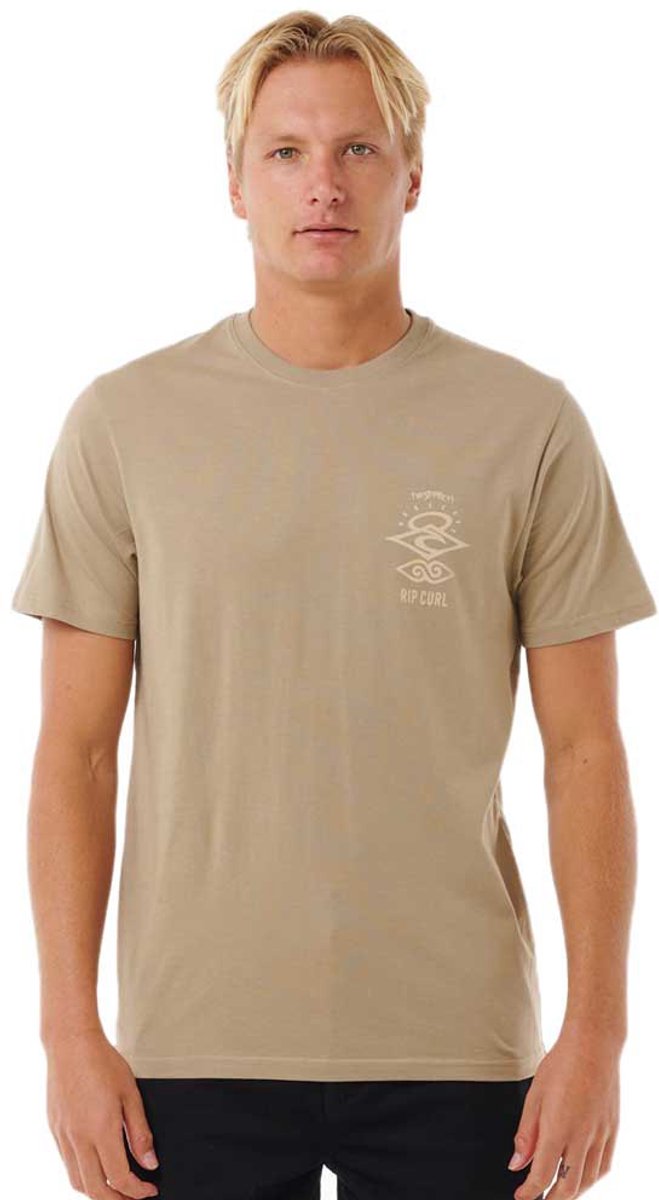 Rip Curl Search Icon T-shirt Met Korte Mouwen S Man Sand Dune
