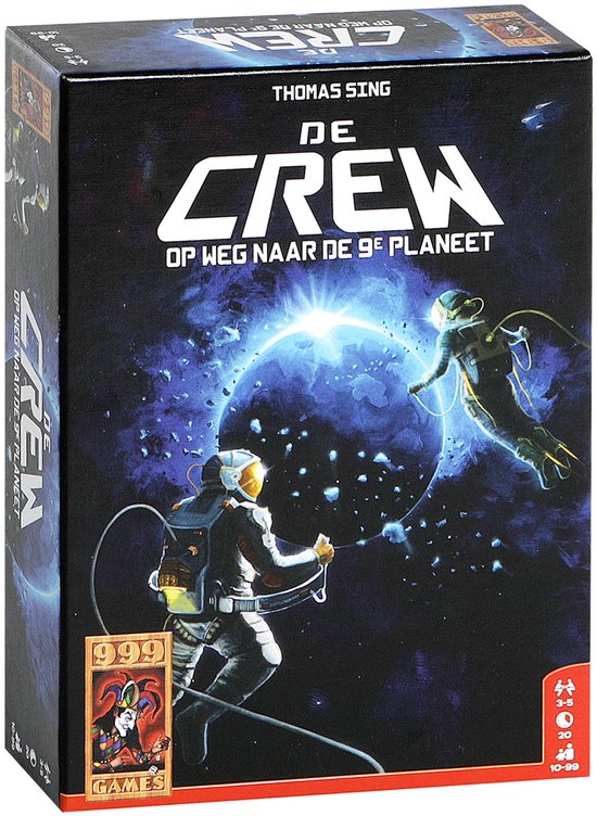 999 Games - De Crew - Kaartspel - Werk samen en win - 50 verschillende missies - Met variant voor 2-spelers - Gezelschapsspel - Klein cadeautje