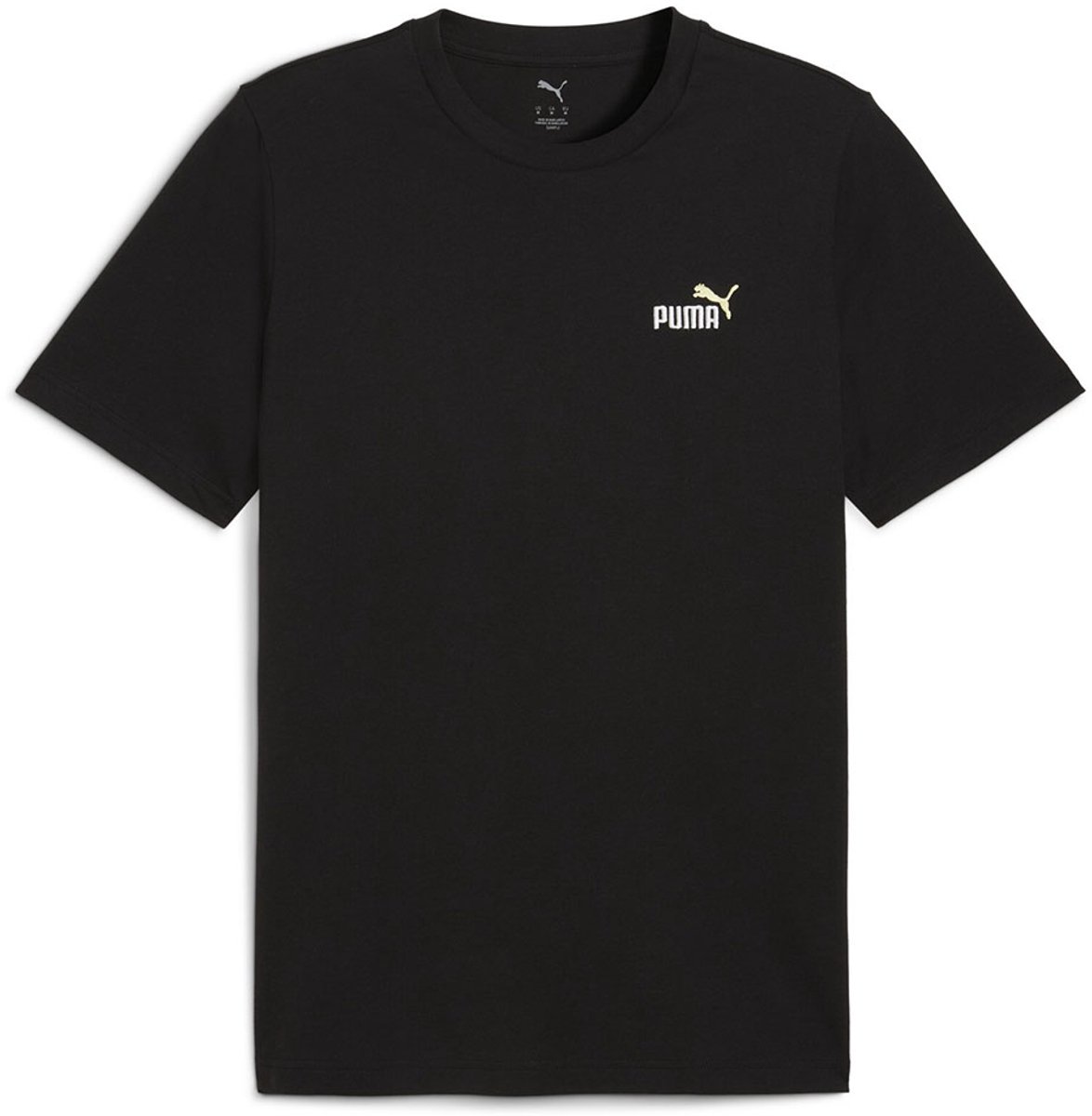 Puma Ess 2 Color Small Nº1 Logo T-shirt Met Korte Mouwen S Zwart