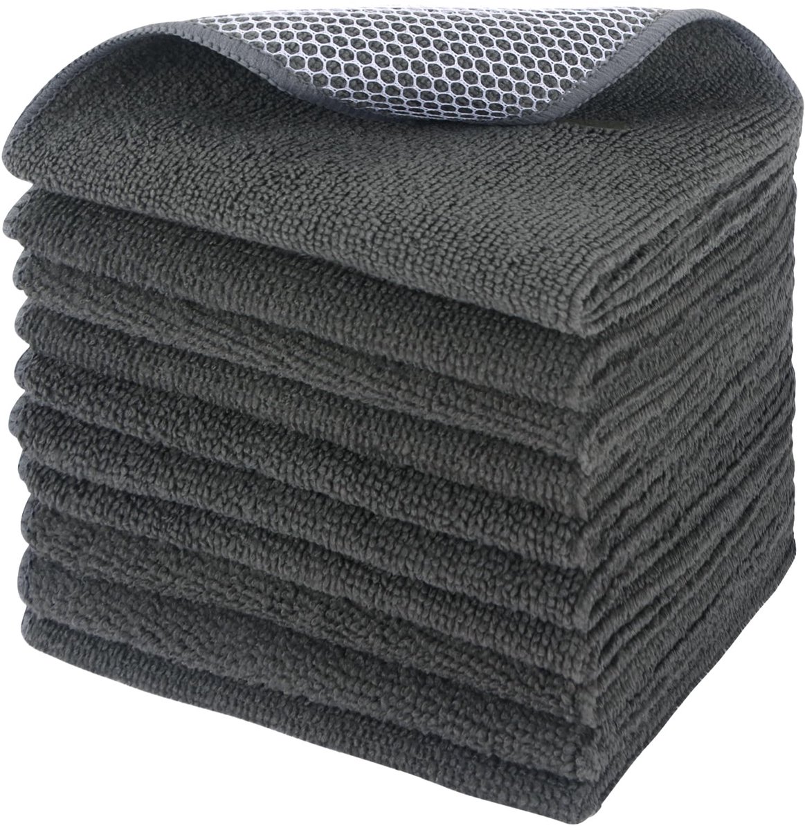 Ibenzoa® Set van 10 herbruikbare microvezeldoeken voor keuken en badkamer reiniging