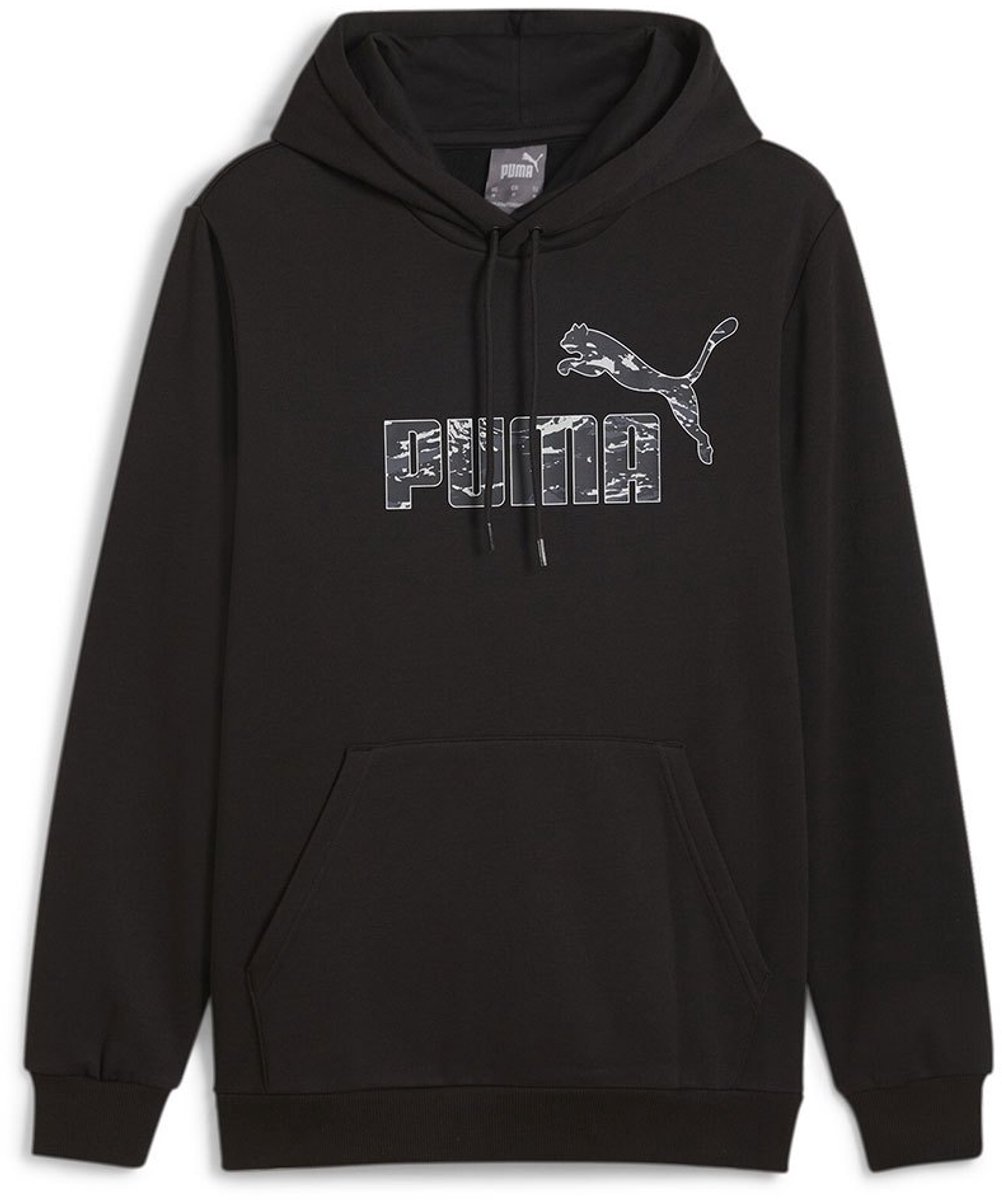 Puma Ess+ Camo Hoodie S Man Zwart