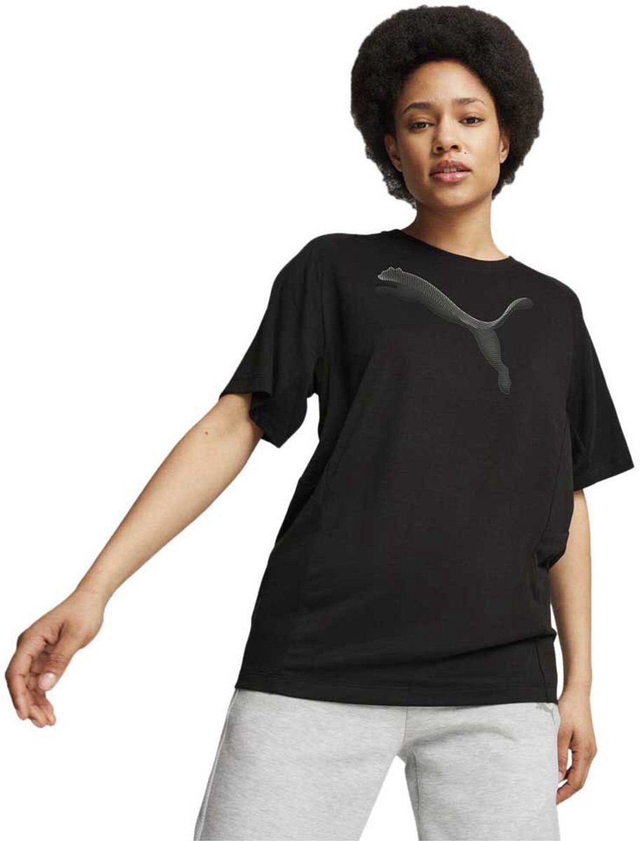 Puma Evostripe T-shirt Met Korte Mouwen L Vrouw Zwart