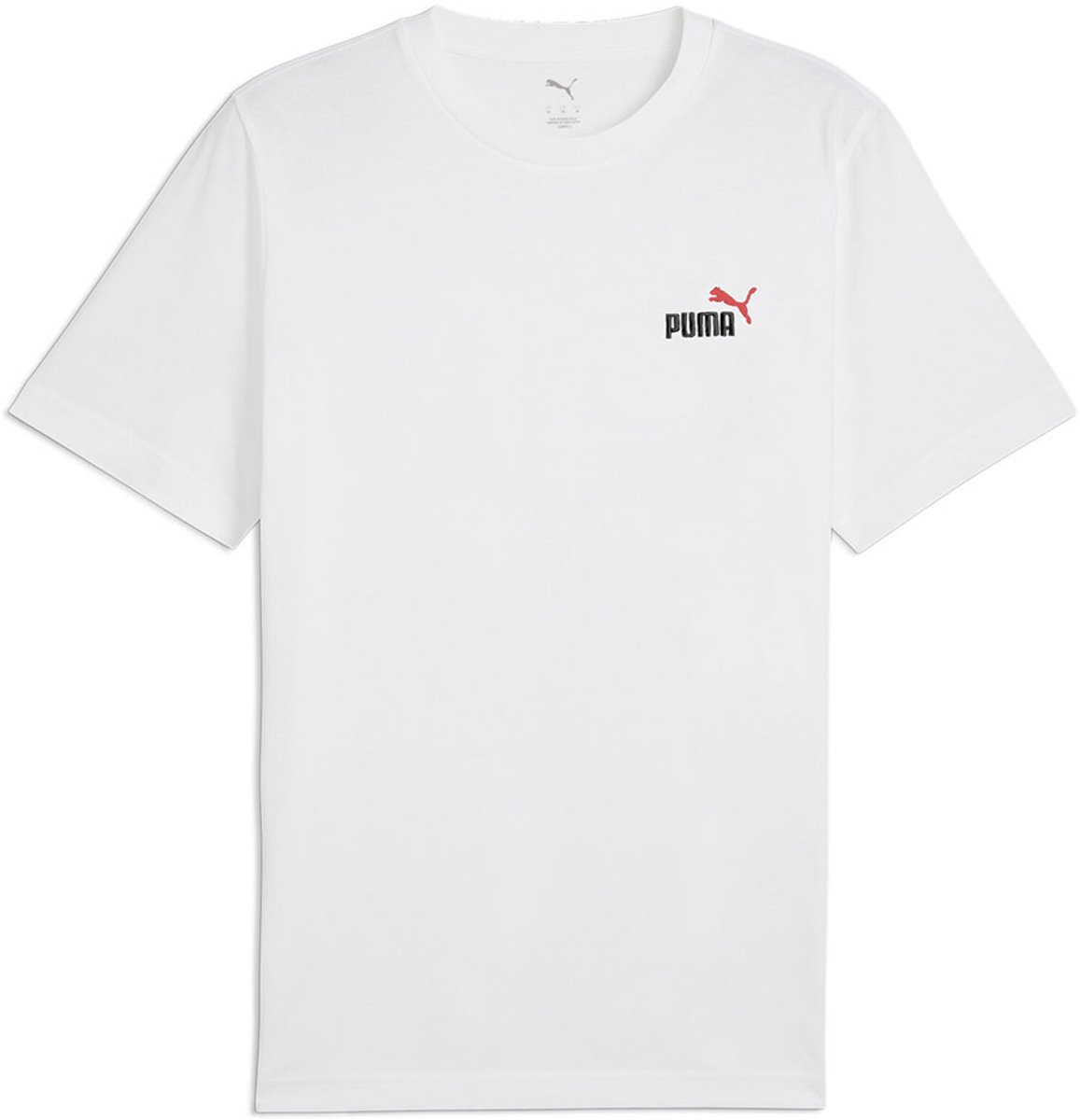 Puma Ess 2 Color Small Nº1 Logo T-shirt Met Korte Mouwen S Wit
