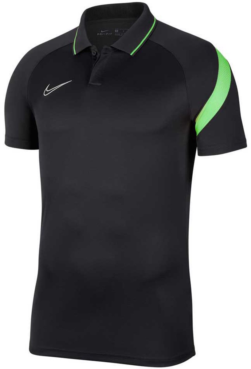 Nike Dri-fit Academy 20 Korte Mouw Poloshirt 12-13 Years Jongens Zwart