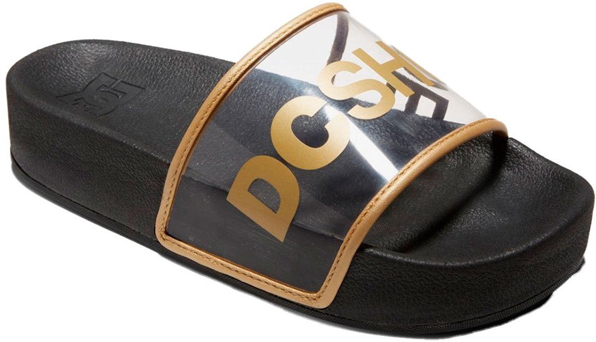 Dc Shoes Slider Platform Se Slippers Vrouw Zwart