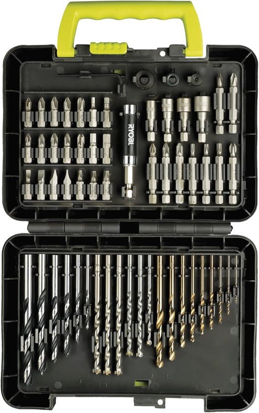 RYOBI - Coffret 15 fraises panachées queue diam. 6 mm clé pour