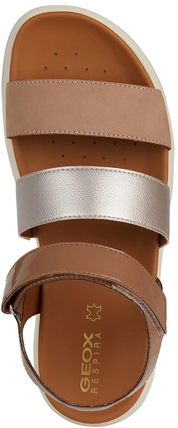 Geox Xan2.1s Sandales pour femmes Beige, Or EU 39 Femme