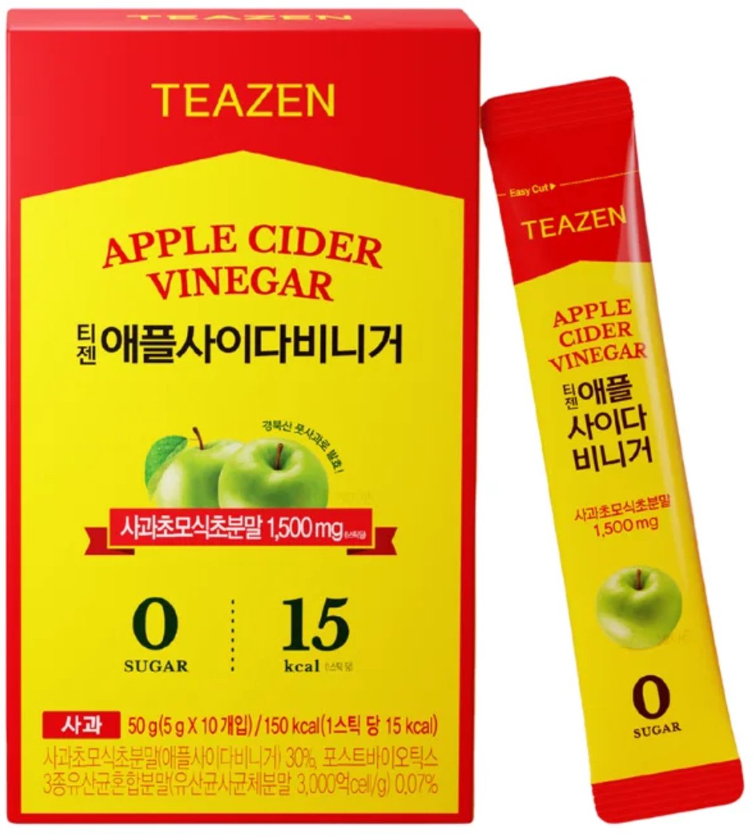TEAZEN Koreaanse Kombucha Apple Cider Vinegar – Detox & Immuniteit