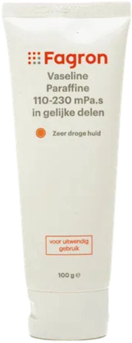 Fagron Vaseline Paraffine 110-230 mPa.s In Gelijke Delen - 2 x 100 gr - Voordeelverpakking