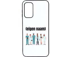 Hacebo® - doktoren team met eigen naam telefoonhoesje - Dokter - iemand die dokter is - telefoonhoesjes - ziekenhuis - zuster - verjaardag - cadeau - kado - hoesje geschikt voor Samsung Galaxy A14 (5G)