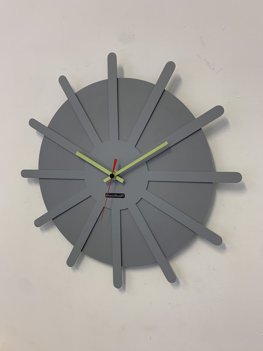 MOSACLOCK * ETOILE GRIS ** Wandklok Modern Industrieel Design **