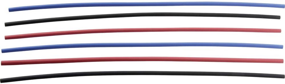 DSG Canusa 8014090000 Krimpkous zonder lijm Zwart, Rood, Blauw 9 mm 3 mm Krimpverhouding:3:1 1.5 m