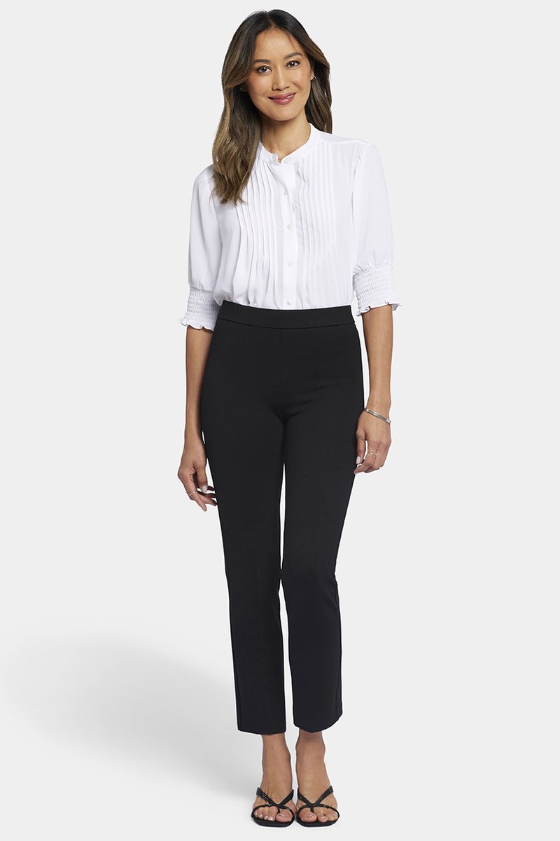 Pull-On Straight Sculpt-Her™ Ankle Trouser