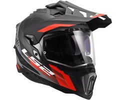 LS2 Helm Explorer Hexa MX701 zwart / rood / grijs maat M