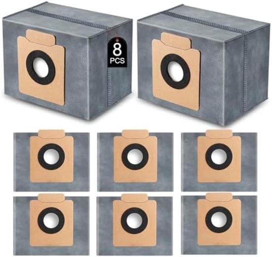 10 Sacchetti Di Ricambio Per Eufy Clean X8 Pro / X10 Pro Omni – Filtrazione Multistrato, Grande Capacità, Accessori Per Stazione Autosvuotata