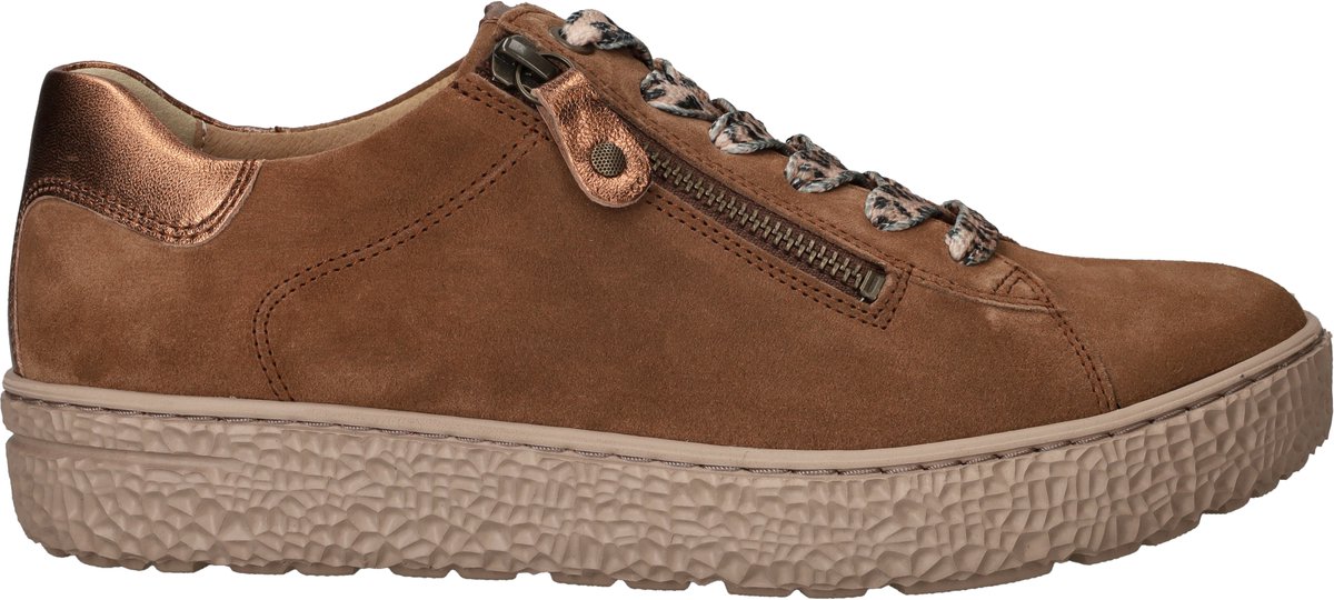Hartjes 162.1401 Phil Sneakers - Suède - Dames - Bruin - Maat 38