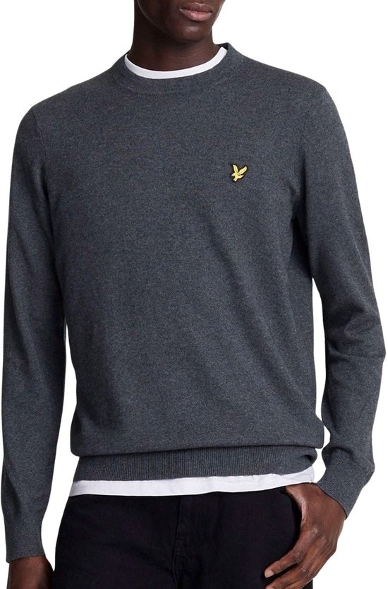 Lyle & Scott Cotton Merino Crewneck Sweater Heren - Maat XL