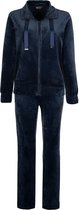 Pastunette Premium Huispak - Velours - Donkerblauw - Rits - Maat 48